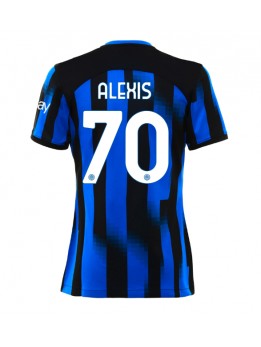 Billige Inter Milan Alexis Sanchez #70 Hjemmedrakt Dame 2023-24 Kortermet